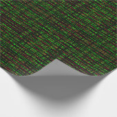 Gift Wrap Roll Red, Green, Black Abstrakt Lines B Geschenkpapier (Ecke)