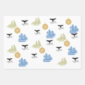 Gift Wrap Set - Nautical Theme Geschenkpapier Set (Vorderseite)