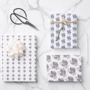 Gift Wrap Sheet Set - NGA Watercolor Lilacs Geschenkpapier Set