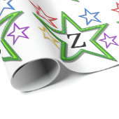 Gift Wrap - Sterne mit dem ersten Geschenkpapier (Rolleneckpunkt)