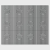 Gift Wrap - Striped Optical Illusion Geschenkpapier (Flach)