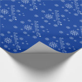 Gift Wrap - Weihnachtsfeier, Schlitten, Schneefloc Geschenkpapier (Ecke)