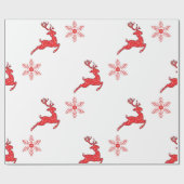 Gift Wrapper - Die Rentiere Geschenkpapier (Flach)
