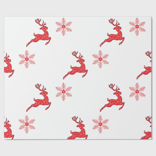 Gift Wrapper - Die Rentiere Geschenkpapier (Flach)