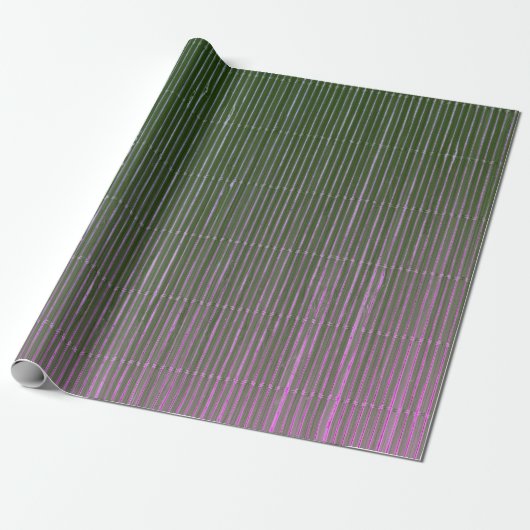 GIFT WRAPPING DARK GREEN MAGENTA FADED STRIPES GESCHENKPAPIER (Ungerollt)