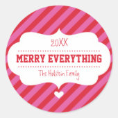 GIFT WRAPPING STICKER SIEGEL:: Bugstrahlstreifen (Vorderseite)