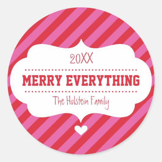 GIFT WRAPPING STICKER SIEGEL:: Bugstrahlstreifen (Vorderseite)