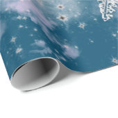 GIFT WRAPPING WILSON BENTLEY SNOWFLAKEN IN CLOUUES GESCHENKPAPIER (Rolleneckpunkt)