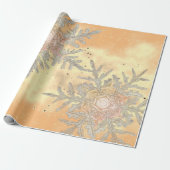 GIFT WRAPPING WILSON BENTLEY SNOWFLAKES SUNSET GESCHENKPAPIER (Ungerollt)