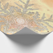 GIFT WRAPPING WILSON BENTLEY SNOWFLAKES SUNSET GESCHENKPAPIER (Ecke)