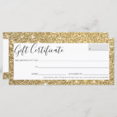 GIFT-ZERTIFIKAT eleganter, schicker Glam Gold Glit (Vorne/Hinten)