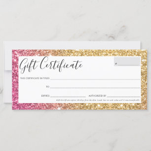 GIFT-ZERTIFIKAT hübsch-chic Glam Gold Glitzer