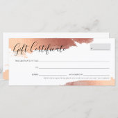 GIFT-ZERTIFIKAT hübsches, schicken Goldgold der Ro (Vorne/Hinten)