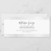 GIFT-ZERTIFIKAT-Stilsilber geometrisches Muster (Rückseite)