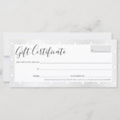 GIFT-ZERTIFIKAT-Stilsilber geometrisches Muster (Vorderseite)