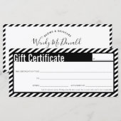 GIFT-ZERTIFIKATE Moderne Wirtschaft schwarz fett S (Vorne/Hinten)