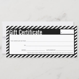 GIFT-ZERTIFIKATE Moderne Wirtschaft schwarz fett S