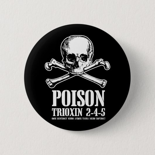 Gift-Zombie Trioxin 3-4-5 Dämmerung der Toten Button (Vorderseite)