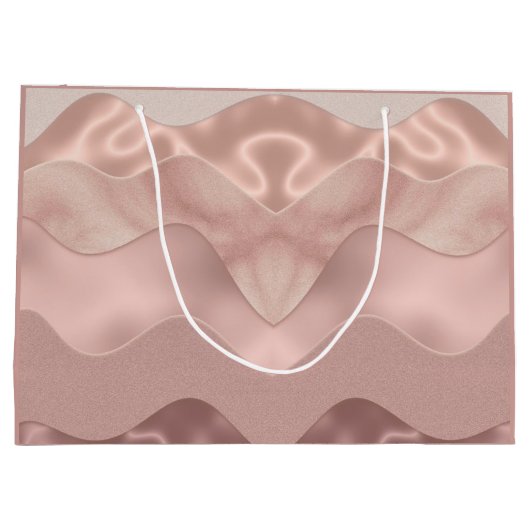 Giftbeutel rosa Muster Große Geschenktüte (Rückseite)