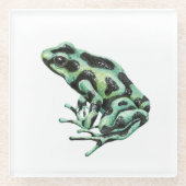 Giftdarmfrosch Glasuntersetzer (Vorderseite)