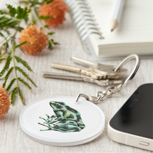 Giftdarmfrosch Schlüsselanhänger (Vorderseite rechts)