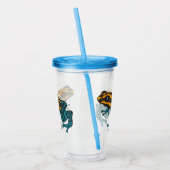 Giftdeich-Frosch-Cartoon-Abbildung Acryltrinkbecher (Links)