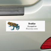 Giftdeich-Frosch-Cartoon-Abbildung Autoaufkleber (Auf Auto)