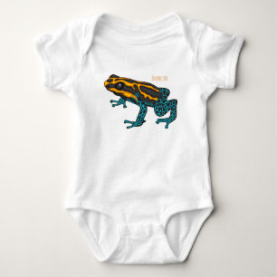 Giftdeich-Frosch-Cartoon-Abbildung Baby Strampler