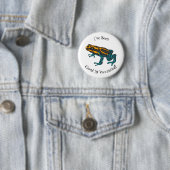 Giftdeich-Frosch-Cartoon-Abbildung Button (Beispiel)