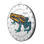 Giftdeich-Frosch-Cartoon-Abbildung Dartscheibe (Vorderseite rechts)