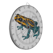 Giftdeich-Frosch-Cartoon-Abbildung Dartscheibe (Vorderseite Links)