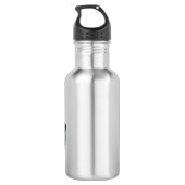 Giftdeich-Frosch-Cartoon-Abbildung Edelstahlflasche (Rückseite)