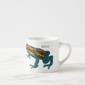 Giftdeich-Frosch-Cartoon-Abbildung Espressotasse (Rechts)