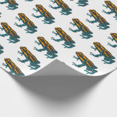 Giftdeich-Frosch-Cartoon-Abbildung Geschenkpapier (Ecke)