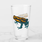 Giftdeich-Frosch-Cartoon-Abbildung Glas (Vorderseite)
