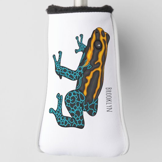 Giftdeich-Frosch-Cartoon-Abbildung Golf Headcover (Rotieren 90)