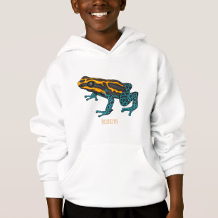 Giftdeich-Frosch-Cartoon-Abbildung Hoodie