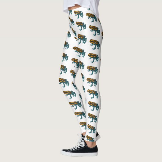 Giftdeich-Frosch-Cartoon-Abbildung Leggings (Links)