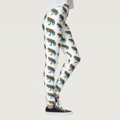 Giftdeich-Frosch-Cartoon-Abbildung Leggings (Rechts)