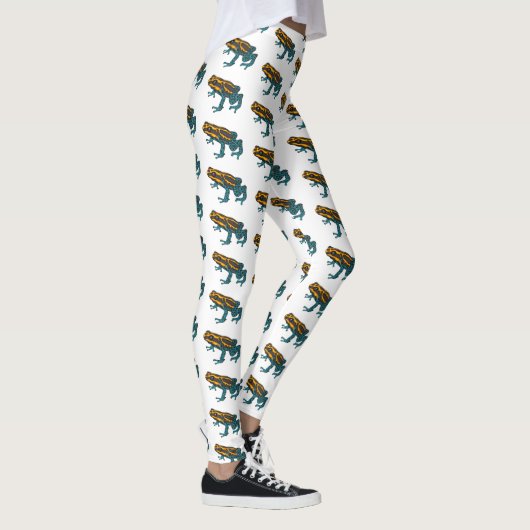 Giftdeich-Frosch-Cartoon-Abbildung Leggings (Rechts)