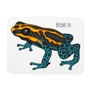 Giftdeich-Frosch-Cartoon-Abbildung Magnet