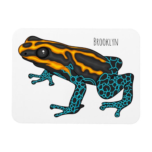 Giftdeich-Frosch-Cartoon-Abbildung Magnet (Horizontal)
