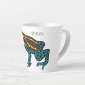 Giftdeich-Frosch-Cartoon-Abbildung Milchtasse (Rechte Ecke)