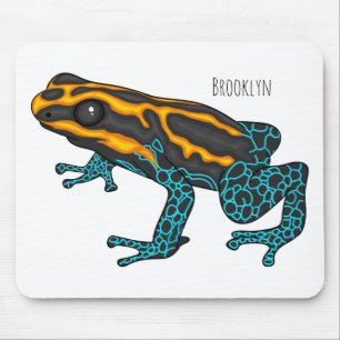 Giftdeich-Frosch-Cartoon-Abbildung Mousepad