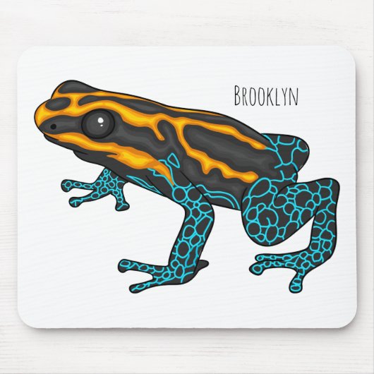 Giftdeich-Frosch-Cartoon-Abbildung Mousepad (Vorne)