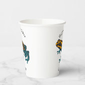 Giftdeich-Frosch-Cartoon-Abbildung Pappbecher (Links)