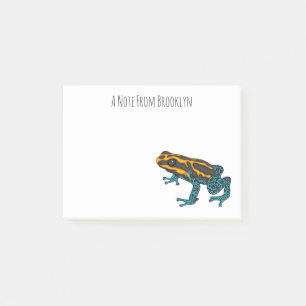 Giftdeich-Frosch-Cartoon-Abbildung Post-it Klebezettel