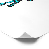 Giftdeich-Frosch-Cartoon-Abbildung Poster (Ecke)