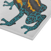 Giftdeich-Frosch-Cartoon-Abbildung Schneidebrett (Ecke)