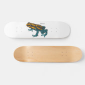 Giftdeich-Frosch-Cartoon-Abbildung Skateboard (Horizontal)